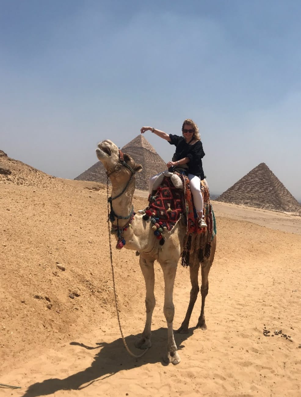 Ellen on a camel -BlogPostPhoto | Mentoring Network and Success Strategies - Ellen Ensher